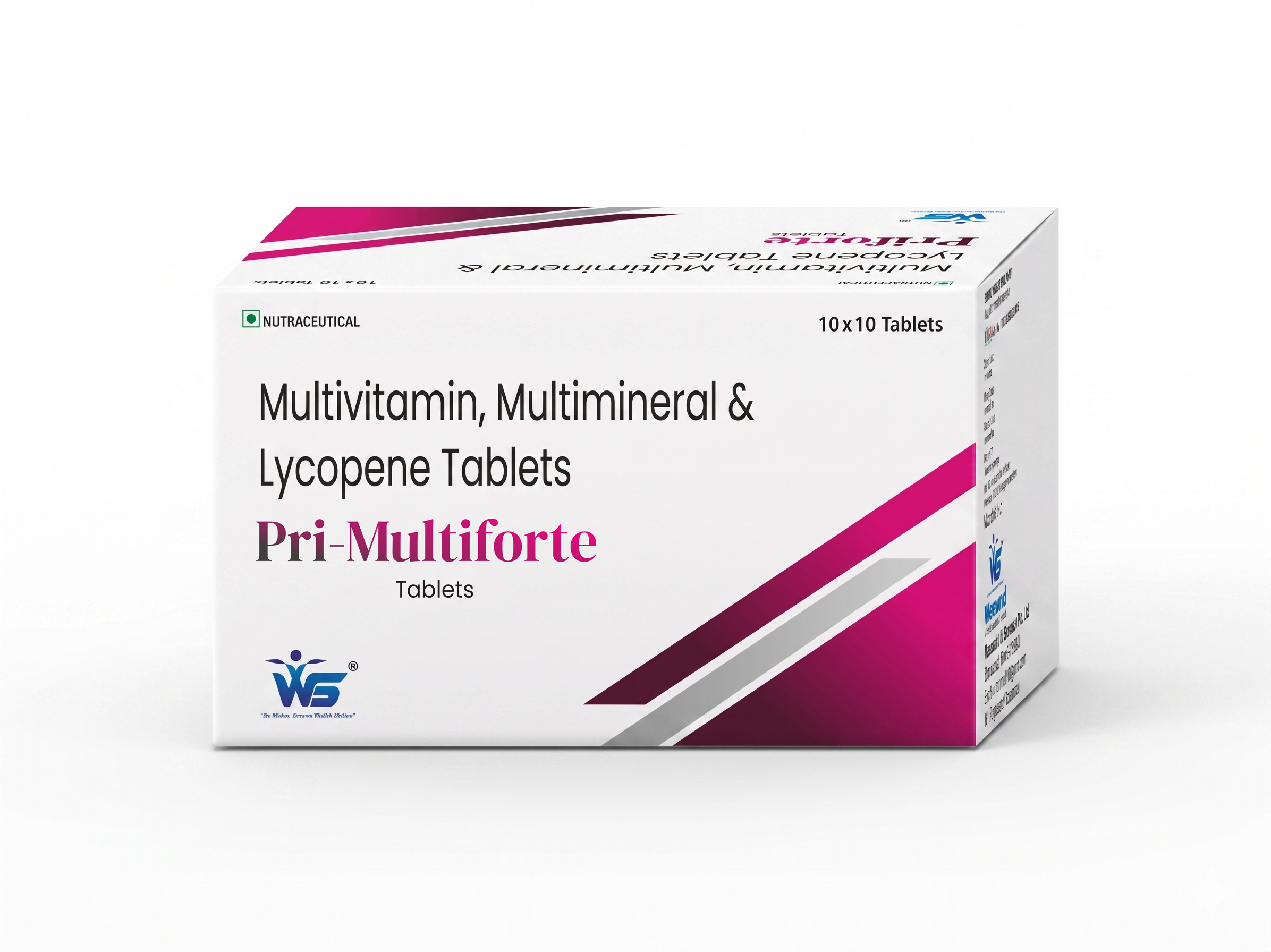 Pri Multiforte Multivitamin Multimineral and Lycopene Tablet by Wenord Life Sciences